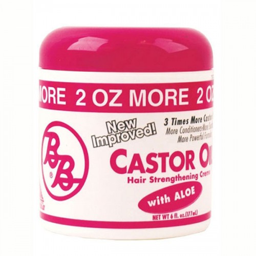 BB Castor Oil Hair Straightening Creme with Aloe 6oz